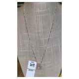 925 sterling double heart necklace