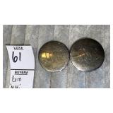 Vintage Coro ï¿½M.M.ï¿½ Goldtone Ear clips earrings