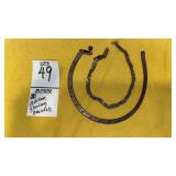 (2) sterling broken bracelets