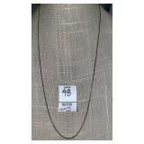 925 Sterling fine box chain