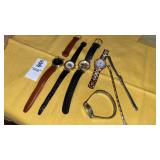 Armitron rhinestone & Scoobydoo watches & others,