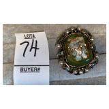 Large vintage cocktail ring - adjustable