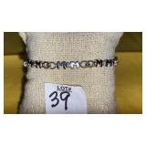 Sterling silver ï¿½MOMï¿½ bracelet tennis bracelet