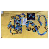 Napier necklaces & bracelet, Anne Klein ear clips