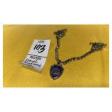 U.S. Naval Academy rhinestone sweater clip set