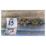 (2) adjustable Cocktail rings