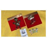 Crystal & enamel Christmas Pins- Santa boot