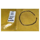 14k gold bracelet-broken