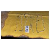 (3) Monet rhinestone pearl necklaces, (1) 2028