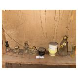 Lot of vintage perfume bottles and decanters