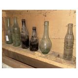 Shelf lot of misc vintage bottles - Tipo,