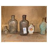 Lot of vintage perfume bottles and misc
