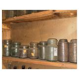 Lot of Ball and misc canning jars