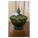 Vintage anchor hocking Fairfield lidded candy