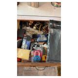 Drawer lot of miscellaneous - hardware, locks,