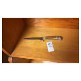 Vintage fixed blade hunting knife