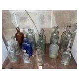 Vintage glass  bottles- variety lot