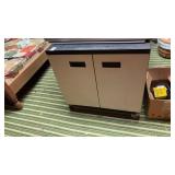 Metal TV cart on wheels  24x24x22inch