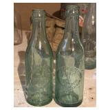 Vintage green Hyndman and Malamphy bottling works