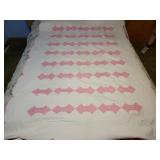 Vintage Hand made quilt 53 x 75 inches