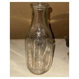 Vintage Queen City Dairy Inc 1 QT milk bottle
