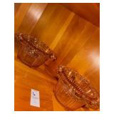 Vintage pink depression glass ' Old Colony '