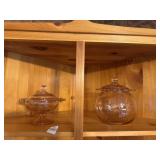 Vintage pink depression glass ' Old Colony '