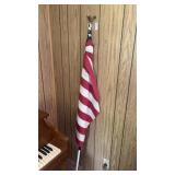 American Flag W Pole