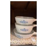 Vintage Corningware blue cornflower handled