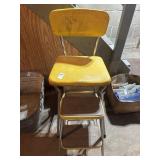 Vintage yellow Cosco kitchen step stool