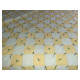 Vintage handmade knotted  quilt 72 x 80 inches