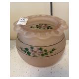 Vintage pink frosted hand-painted ï¿½ Old Colony ï¿½