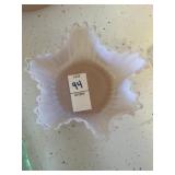 Vintage Fenton pink ï¿½ Silver Crest ï¿½ 5 in bowl