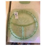 Vintage uranium glass ï¿½ ADAM ï¿½ divided grill