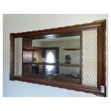 Vintage MCM mirrored shadow box- 41 x 22 inches