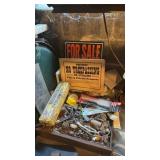 Lot of hardware, small tools, no trespassing