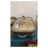 Vintage silver plated footed casserole serving