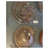 Vintage pink depression glass lot - ï¿½ Windsor ï¿½