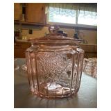 Vintage pink depression glass ï¿½ Mayfair ï¿½ cookie