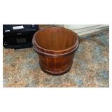 vintage wooden stave sap bucket