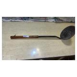 antique skimmer strainer ladle