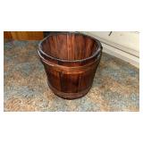 vintage wooden stave sap bucket