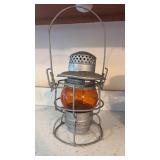 Adlake B & O Railroad Orange Lantern