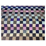 2 Vintage handmade patchwork quilt/ coverlet - 67