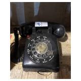Vintage black ITT rotary phone