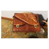 vintage tourist trade taxidermy alligator handbag