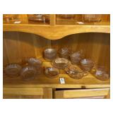 Vintage pink depression glass ' Queen Anne ï¿½