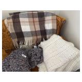 Lot of 3 throw blankets