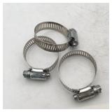 (Lot Of 3) Stainless Steel 32020 Hex Hose Cla