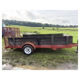 Utility trailer with rampï¿½ 16 feet overall